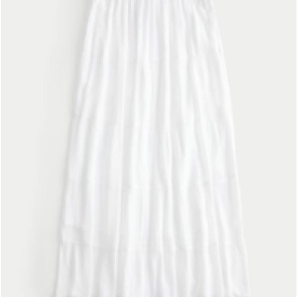 Hollister Tiered White Maxi Skirt A-Line